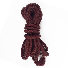 Джутова мотузка BDSM 8 метрів, 6 мм, колір бургунд SO5202 фото