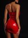 Сукня лакована червона "Спокусниця Марго" L, блискавка на всю довжину позаду SO4453 фото 3