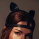 Маска кошечки Bijoux Indiscrets MAZE - Cat Ears Headpiece Black, экокожа SO2684 фото 1