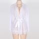 Коротенький прозрачный халат с длинным рукавом - XS/S/M - Белый – Эротическое бельё X00000292-2 фото 8