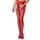 Еротичні колготки-бодістокінг Passion S005 red, імітація панчіх та пояса для панчіх PSS005R фото 2