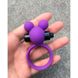 Эрекционное вибро кольцо с ушками - Фиолетовый X00000151-3 фото 1