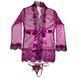 Коротенький прозрачный халат с длинным рукавом - XS/S/M - Сиреневый – Эротическое бельё X00000292-7 фото 15