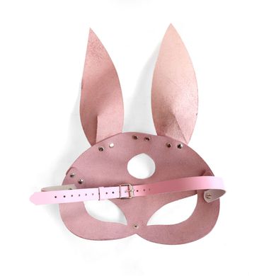Шкіряна маска Зайчика Art of Sex - Bunny mask, колір Рожевий SO9647 фото