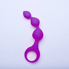 Силіконова анальна пробка "Гарбуз" - Фіолетовий - 1,9*2,3*3*15 см - Анальні іграшки X00000150-3 фото