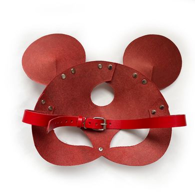 Шкіряна маска мишки Art of Sex - Mouse Mask, колір Червоний SO9650 фото