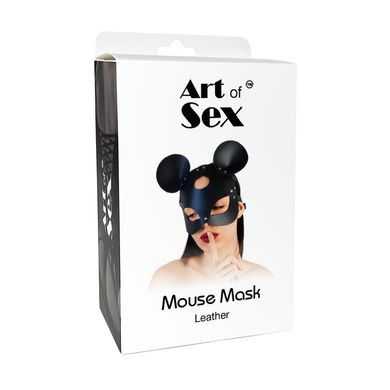 Шкіряна маска мишки Art of Sex - Mouse Mask, колір Червоний SO9650 фото