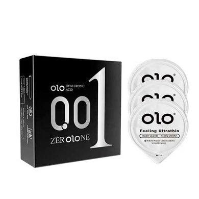 Ультратонкі презервативи "Olo Feelihg Ultrathin" 0,01 - 3 шт. X0000640-3 фото