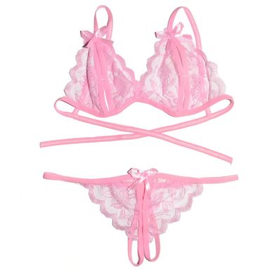 Безпрограшний сексуальний комплект спідньої білизни — Рожевий - XS/S/M — Еротична білизна X00000126-2 фото