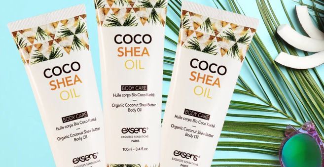 Органическое кокосовое масло карите (ши) для тела EXSENS Coco Shea Oil 100 мл, сертификат ECOCERT SO3332 фото