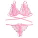 Беспроигрышный сексуальный комплект нижнего белья - Розовый - XS/S/M – Эротическое бельё X00000126-2 фото 8