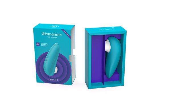 Вакуумный клиторальный стимулятор Womanizer Starlet 3 TURQUOISE SO8740 фото