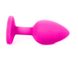 Силіконова анальна пробка з кристалом - Рожевий - 2.7*7 см - Анальні іграшки X00000149-1 фото 7