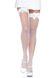 Чулки-сетка с атласным бантиком Leg Avenue Fishnet Thigh Highs With Bow White, one size SO7972 фото 2