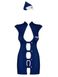 Эротический костюм стюардессы Obsessive Stewardess 3 pcs costume blue S/M, синий, платье, стринги, SO7308-KR фото 6