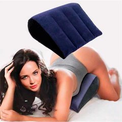 Надувная многофункциональная подушка для секса треугольник "Toughage" - Синий X0000779 фото