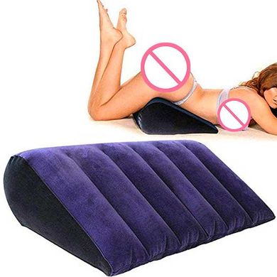 Надувна багатофункціональна подушка для сексу трикутник "Toughage" - Синій X0000779 фото