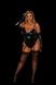 Эротический костюм кошечки "Игривая Стефани" XXL, боди, перчатки, без маски SO5050 фото 2