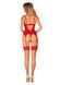 Комплект корсет та стрінги Obsessive Ingridia corset & thong M/L, червоний SO9029 фото 7