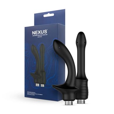 Набір анальних насадок для душу Nexus Beginner Shower Douche Duo Kit – Black, 2 шт. SO9857 фото