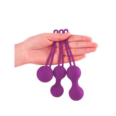 Набір силіконових вагінальних кульок 3 шт. - Фіолетовий X0000357-2 фото