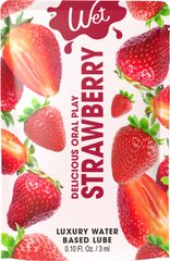 Пробник Wet Oral Play Strawberry (3 мл) SO9883 фото