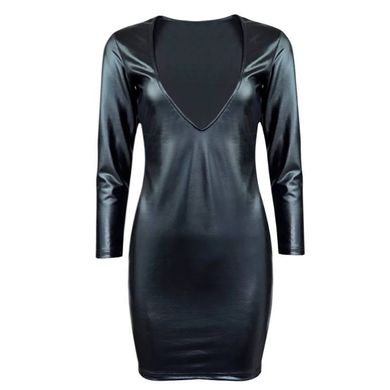 Латексна облягаюча сукня - Чорний - XS/S - Еротична білизна X0000340 фото