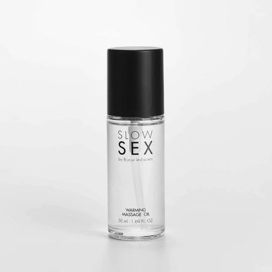 Розігрівальна їстівна масажна олія Bijoux Indiscrets Slow Sex Warming massage oil SO5906 фото