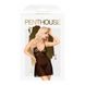 Мини-платье с кружевным лифом и стрингами Penthouse - Bedtime Story Black L/XL SO5233 фото 4