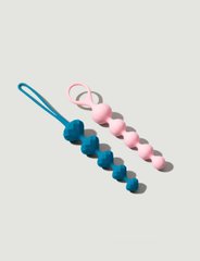 Набір анальних бус Satisfyer Beads Colored, силікон , макс. діаметр 3,3 см і 3,5 см SO2739 фото