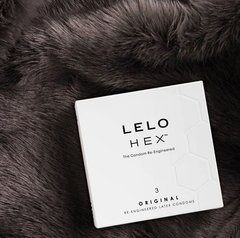 Презервативы LELO HEX Condoms Original 3 Pack, тонкие и суперпрочные SO8130 фото