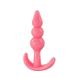 Набор мягких анальных пробок - Розовый - 4 шт (XS/S/M/L) – Анальные игрушки X0000447-1 фото 4