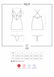 Сатиновый комплект для сна с кружевом Obsessive 828-CHE-1 chemise & thong L/XL, черный, сорочка SO7172 фото 11