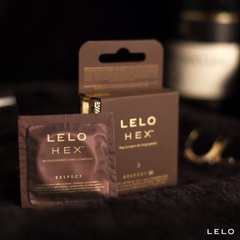 Презервативи LELO HEX Condoms Respect XL 3 Pack, тонкі та суперміцні, збільшений розмір SO8132 фото