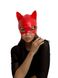 Лакована маска "Кішка" D&A червона SO7517 фото 5