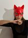 Лакована маска "Кішка" D&A червона SO7517 фото 2