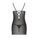 Сорочка с вырезами на груди, стринги Passion LOVELIA CHEMISE L/XL, black SO4759 фото 6