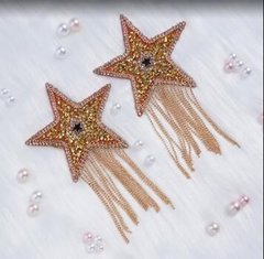 Пэстис-звезды с бахромой JSY Nipple Sticker RT236112 Gold, стикеры SO9279 фото