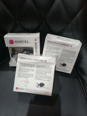 Анальна пробка Dorcel Geisha Plug Diamond M з кулькою всередині (м'ята упаковка) MD1229-R фото