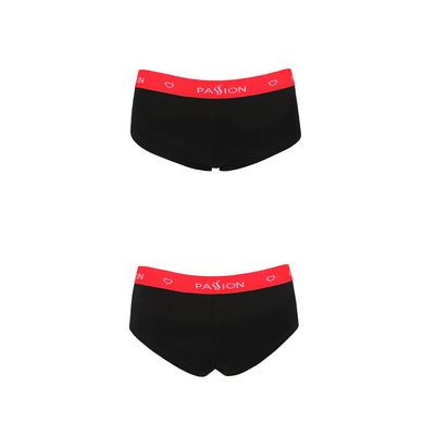 Трусики-шортики Passion PS003 PANTIES M, black SO4208 фото