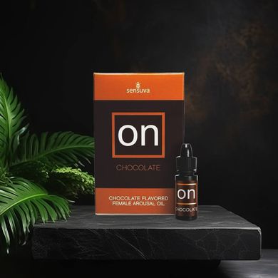 Збуджувальні краплі для клітора Sensuva ON Arousal Oil for Her Chocolate (5 мл) зі смаком шоколаду SO3166 фото