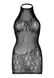Платье-сетка со стразами Leg Avenue Rhinestone halter mini dress Black, открытая спина, one size SO7882 фото 13