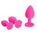 Силіконова анальна пробка "Роза" - 9.5*4.2 см (L) - Рожевий — Анальні іграшки X0000796-1 фото 1