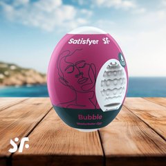 Самосмазывающийся мастурбатор-яйцо Satisfyer Masturbator Egg Bubble, одноразовый, не требует смазки SO5521 фото