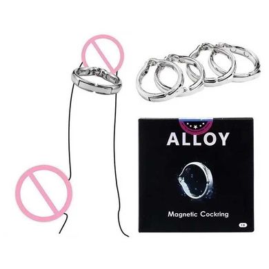 Магнітне ерекційне кільце "Alloy" - Сріблястий X0000780 фото