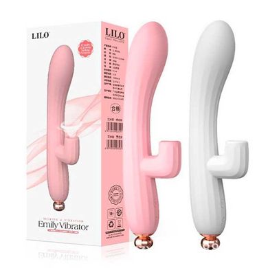 Вакуумный вибратор-кролик LILO "Emily" USB - Розовый – Вибраторы X0000591-1 фото
