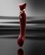 Смартвібратор 3в1 Zalo — Queen Wine Red, пульсівна перлина та вакуум, кристал Swarovski SO6662 фото 3