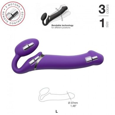 Безремневой страпон с вибрацией Strap-On-Me Vibrating Violet L (мятая упаковка) SO3826-R фото