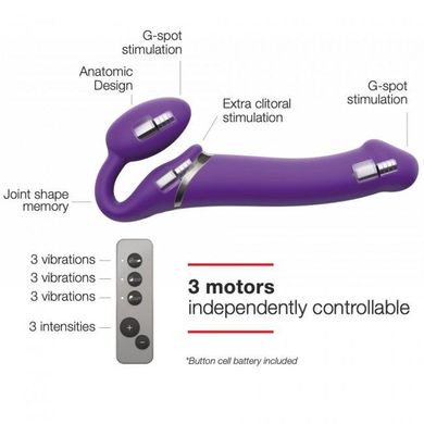 Безремневой страпон с вибрацией Strap-On-Me Vibrating Violet L (мятая упаковка) SO3826-R фото