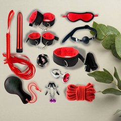 БДСМ набор из 12 предметов - Красный – Садо-мазо X0000040-3 фото